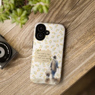 Christian Verse Phone Case The Lord is my Shepherd Psalm 23 Phone Case iPhone 16 15 14 13 12 Pro Max Samsung S24 S23 S22 S21 Plus Ultra
