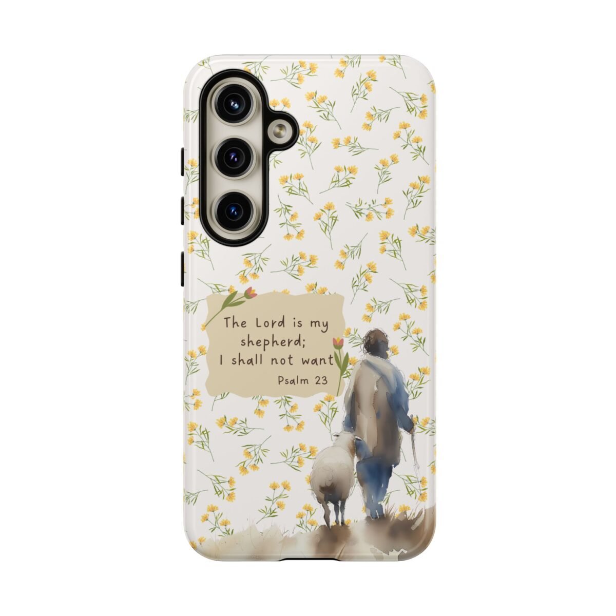 Christian Verse Phone Case The Lord is my Shepherd Psalm 23 Phone Case iPhone 16 15 14 13 12 Pro Max Samsung S24 S23 S22 S21 Plus Ultra