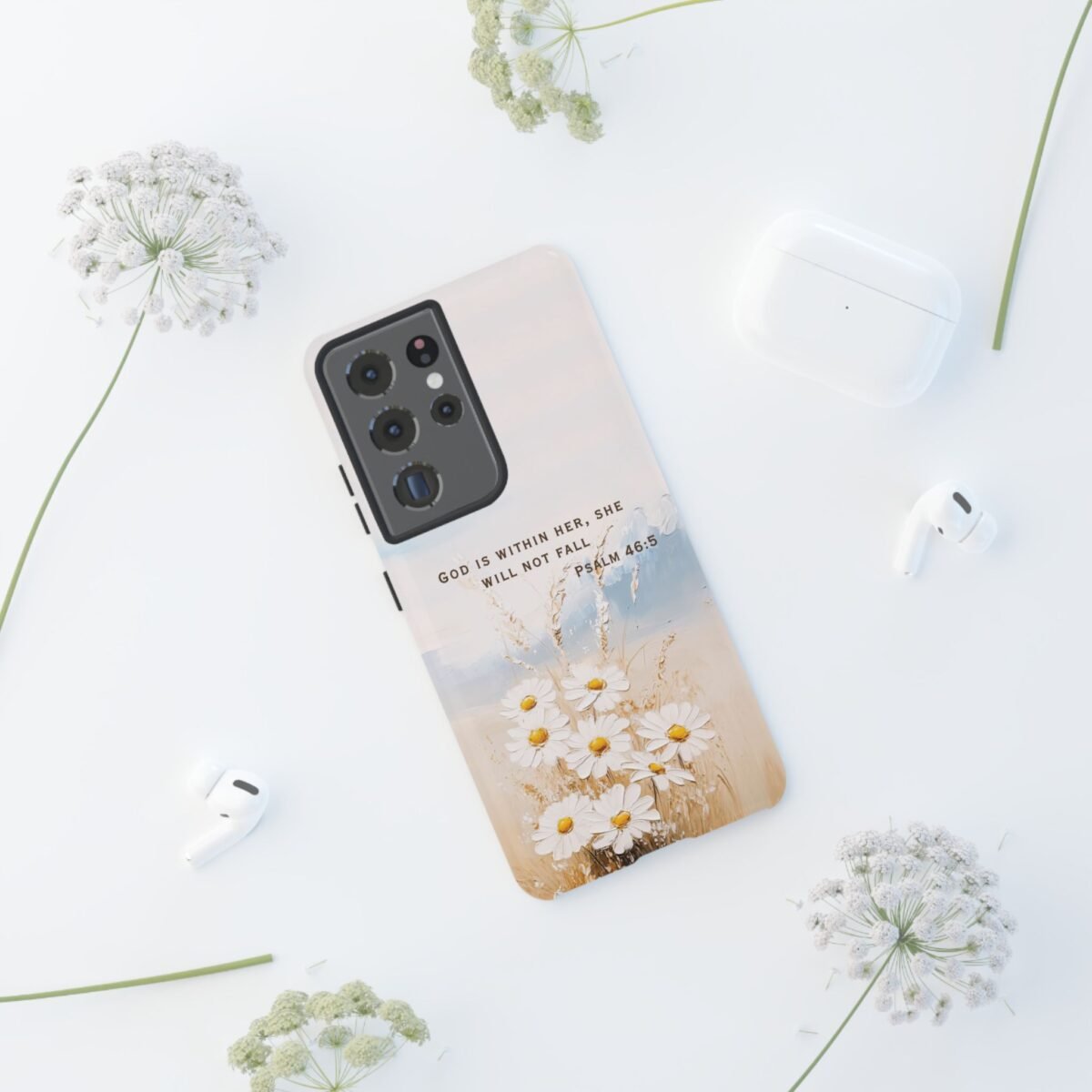 Christian Bible Verse Phone Case Psalm 46 5 Psalm 23 Phone Case Faith Phone Casing iPhone Samsung Galaxy Google Pixel Phone Case iPhone 16