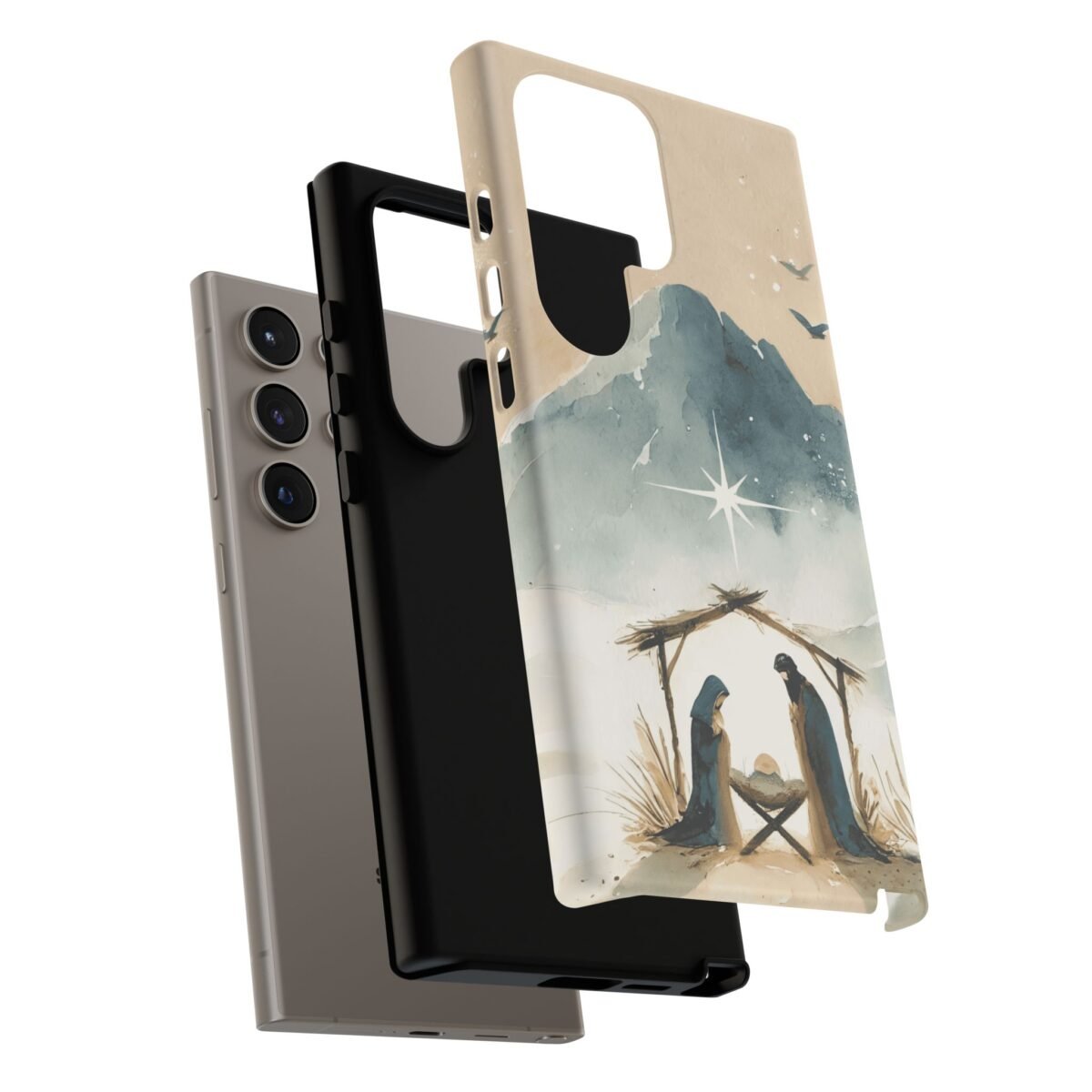 Nativity Phone Case Christian Phone Case Christmas Phone Casing iPhone Samsung Galaxy Google Pixel Phone Cover Faith Jesus Mary and Joseph