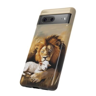 Copy of Lion and the Lamb Christian Phone Case iPhone Samsung Galaxy Google Pixel Faith in Jesus God Phone Cover Christian Inspired Gift Phone Case