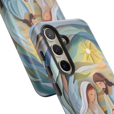 Nativity Phone Case Christian Phone Case Paper Cut 3D Effect Christmas Phone Casing iPhone Samsung Galaxy Google Pixel Faith Phone Cover