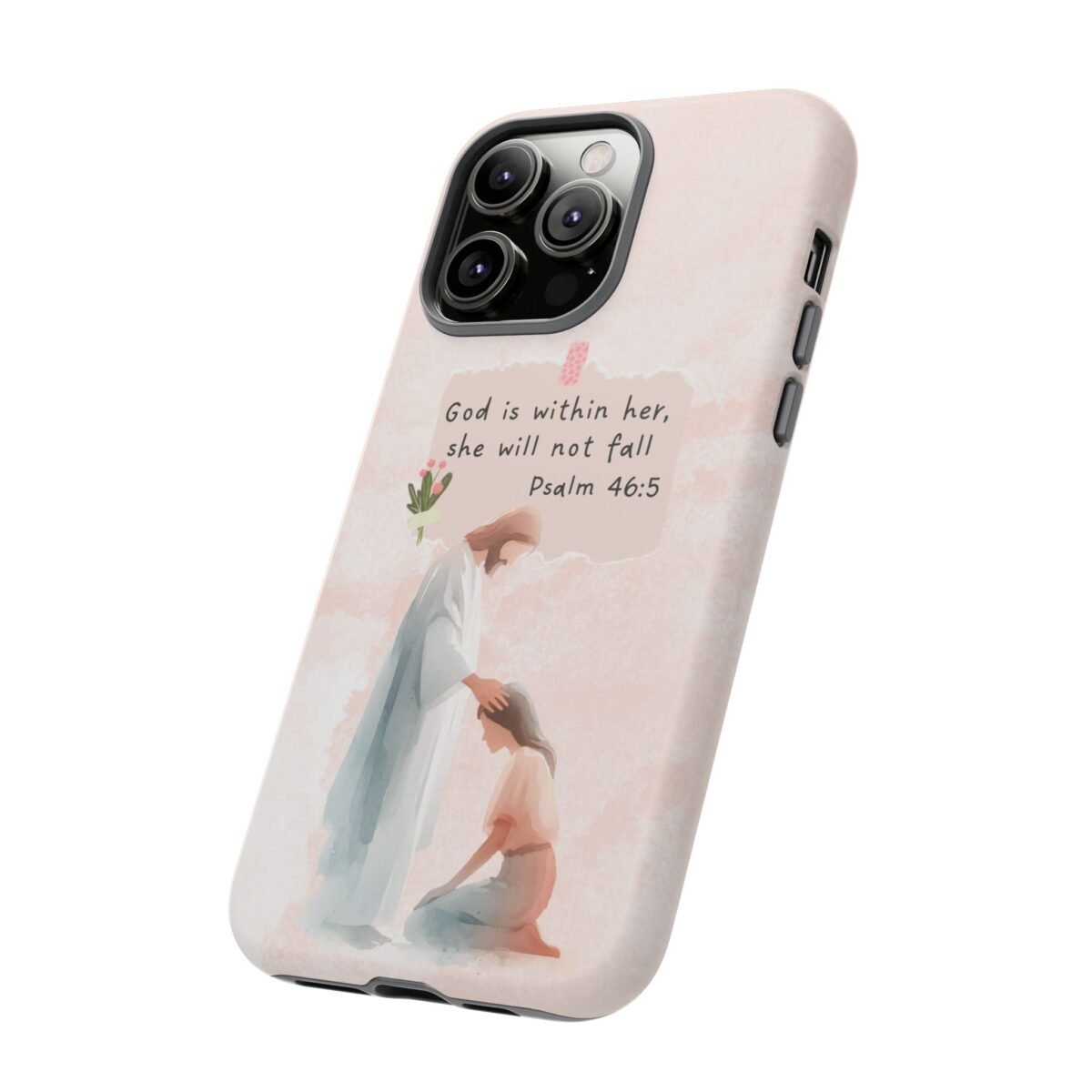 Christian Bible Verse Phone Case God is Within Her Psalm 46 5 Phone Case iPhone 16 15 14 13 12 Pro Max Samsung S24 S23 S22 S21 Plus Ultra