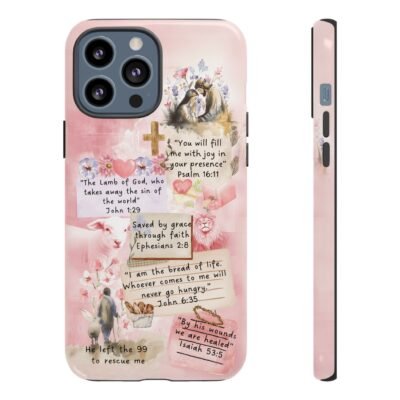 Christian Bible Verse Phone Case Christian Collage Phone Case Faith Phone Casing iPhone Samsung Galaxy Google Pixel iPhone 16 Phone Cover