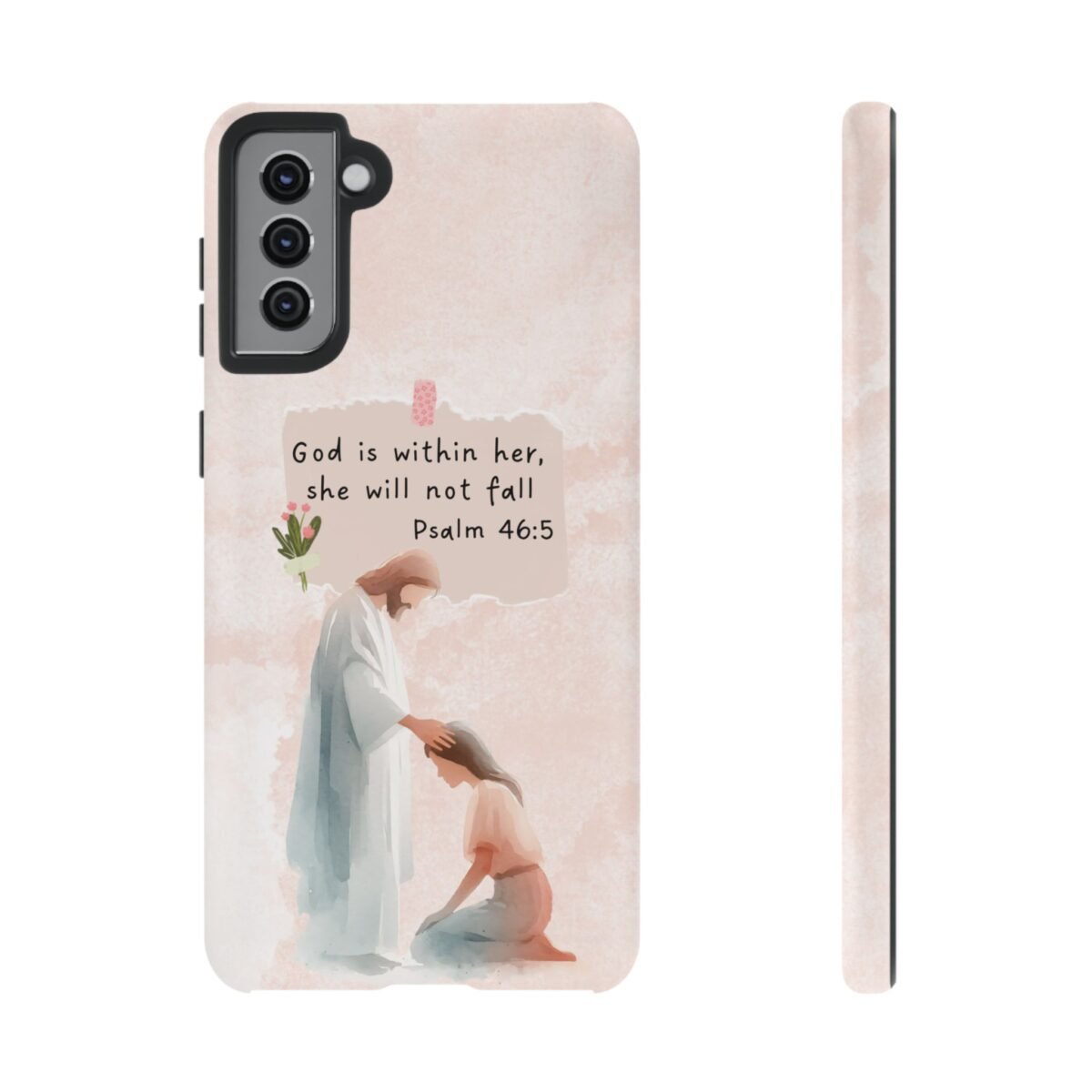 Christian Bible Verse Phone Case God is Within Her Psalm 46 5 Phone Case iPhone 16 15 14 13 12 Pro Max Samsung S24 S23 S22 S21 Plus Ultra
