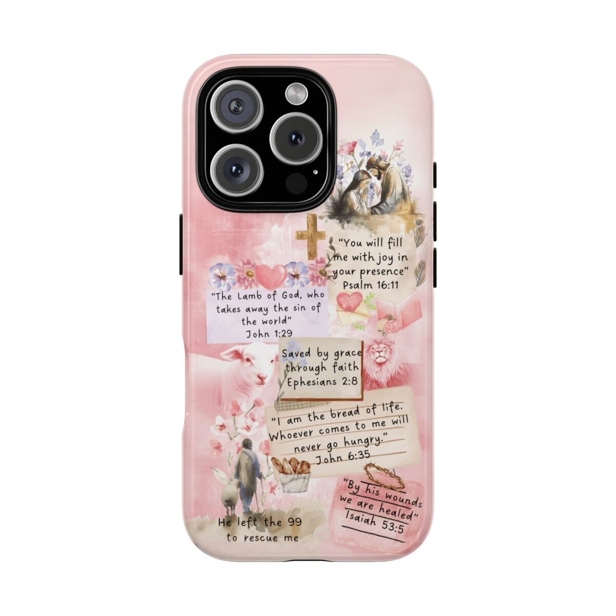 Christian Bible Verse Phone Case Christian Collage Phone Case Faith Phone Casing iPhone Samsung Galaxy Google Pixel iPhone 16 Phone Cover