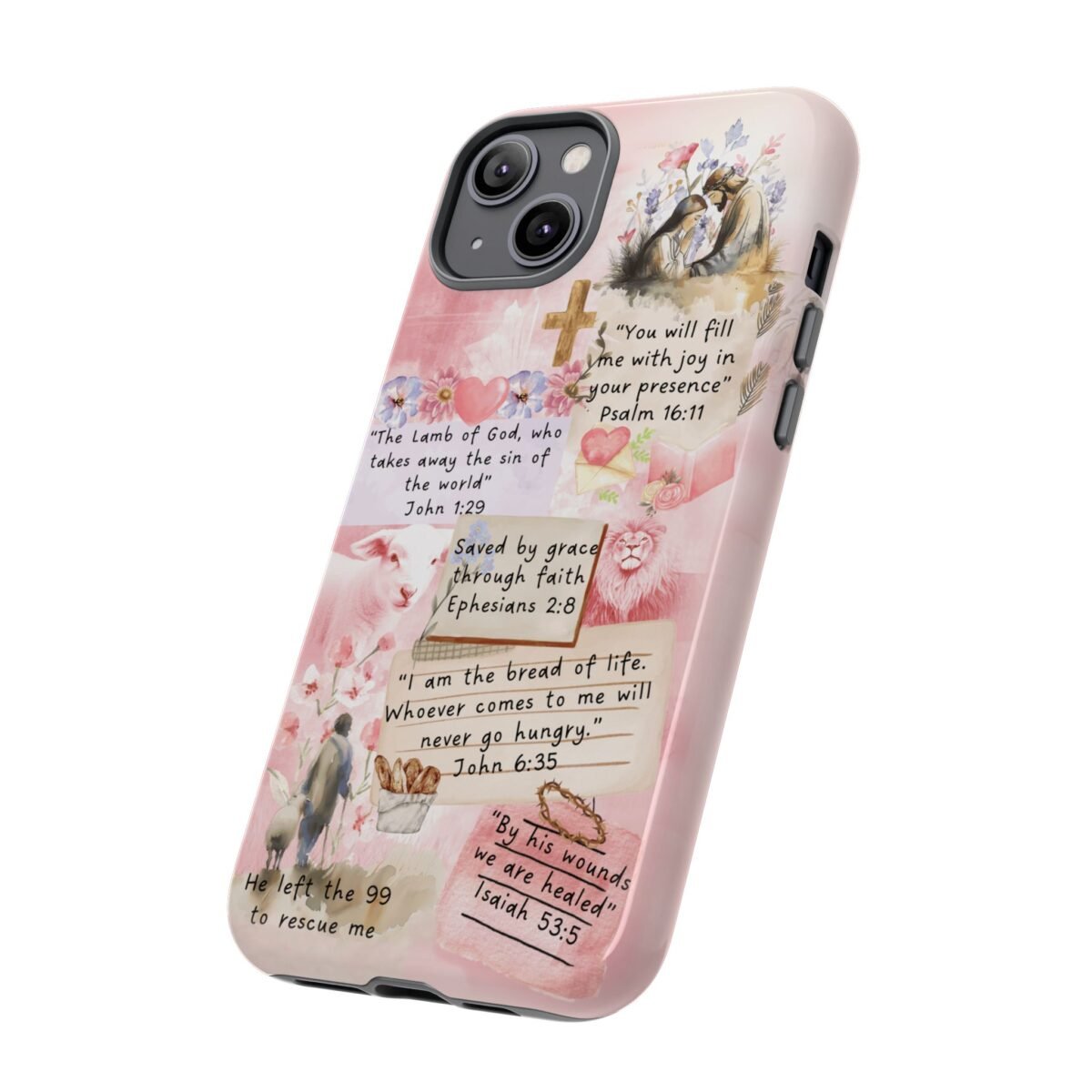 Christian Bible Verse Phone Case Christian Collage Phone Case Faith Phone Casing iPhone Samsung Galaxy Google Pixel iPhone 16 Phone Cover