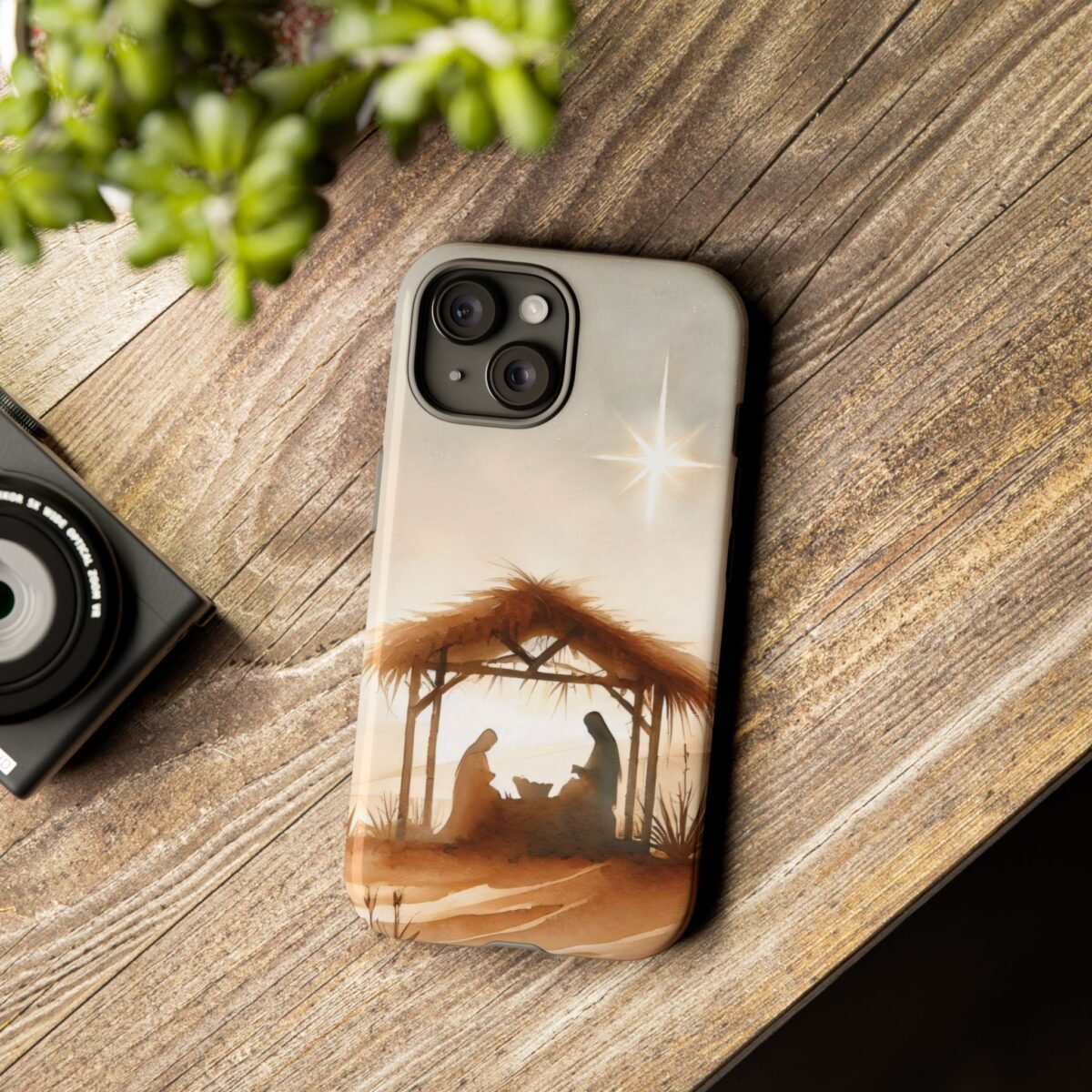 Nativity Phone Case Christian Phone Case Christmas Phone Casing iPhone Samsung Galaxy Google Pixel Phone Cover Faith Jesus Mary and Joseph