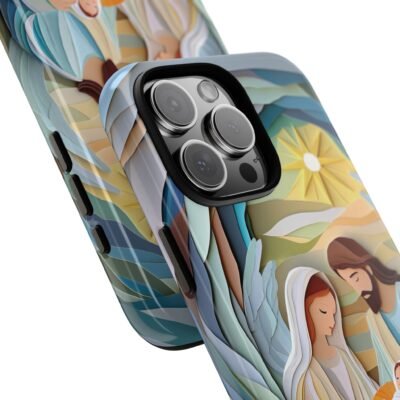 Nativity Phone Case Christian Phone Case Paper Cut 3D Effect Christmas Phone Casing iPhone Samsung Galaxy Google Pixel Faith Phone Cover