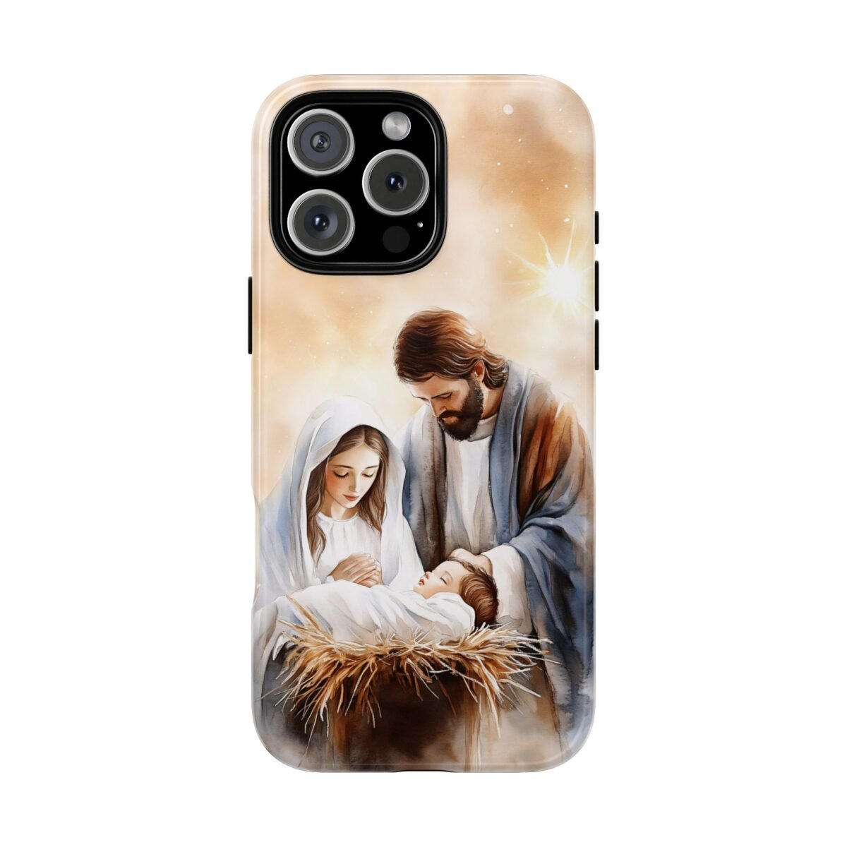 Nativity Phone Case Christian Phone Case Christmas Phone Casing iPhone Samsung Galaxy Google Pixel Phone Cover Faith Jesus Mary and Joseph