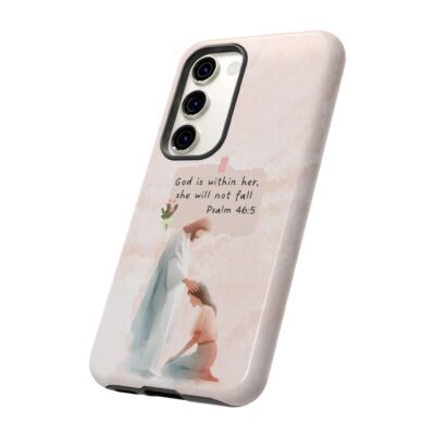 Christian Bible Verse Phone Case God is Within Her Psalm 46 5 Phone Case iPhone 16 15 14 13 12 Pro Max Samsung S24 S23 S22 S21 Plus Ultra