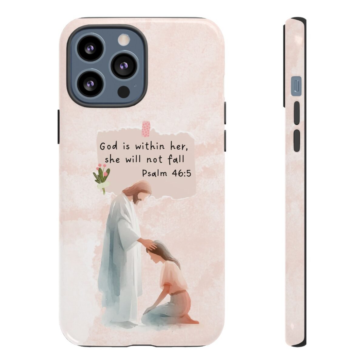 Christian Bible Verse Phone Case God is Within Her Psalm 46 5 Phone Case iPhone 16 15 14 13 12 Pro Max Samsung S24 S23 S22 S21 Plus Ultra