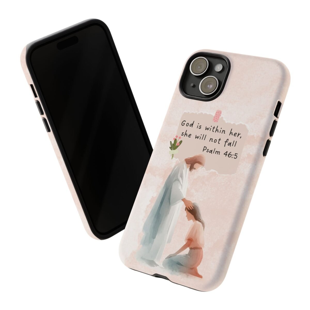 Christian Bible Verse Phone Case God is Within Her Psalm 46 5 Phone Case iPhone 16 15 14 13 12 Pro Max Samsung S24 S23 S22 S21 Plus Ultra