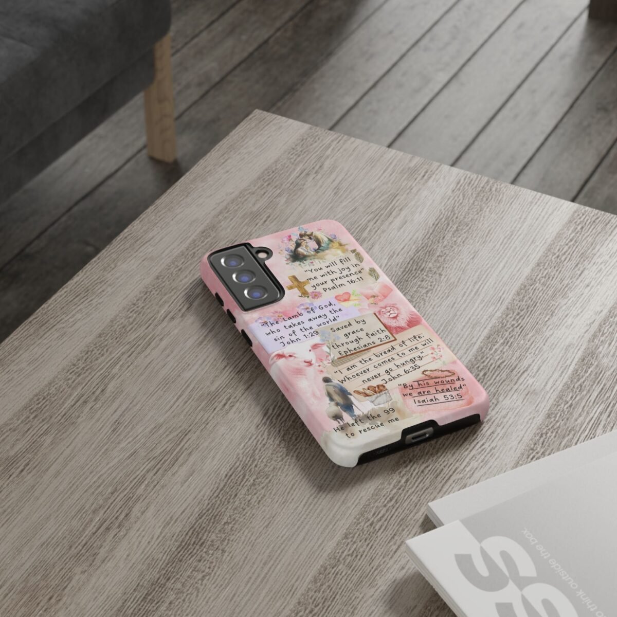 Christian Bible Verse Phone Case Christian Collage Phone Case Faith Phone Casing iPhone Samsung Galaxy Google Pixel iPhone 16 Phone Cover