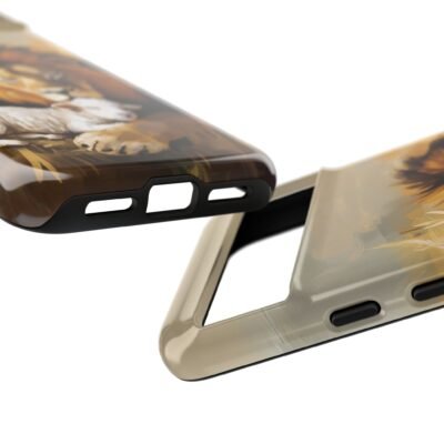 Lion and the Lamb Christian Phone Case iPhone Samsung Galaxy Google Pixel Faith in Jesus God Phone Cover Christian Inspired Gift Phone Case