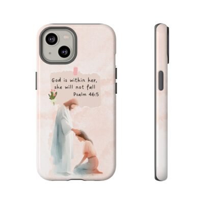 Christian Bible Verse Phone Case God is Within Her Psalm 46 5 Phone Case iPhone 16 15 14 13 12 Pro Max Samsung S24 S23 S22 S21 Plus Ultra
