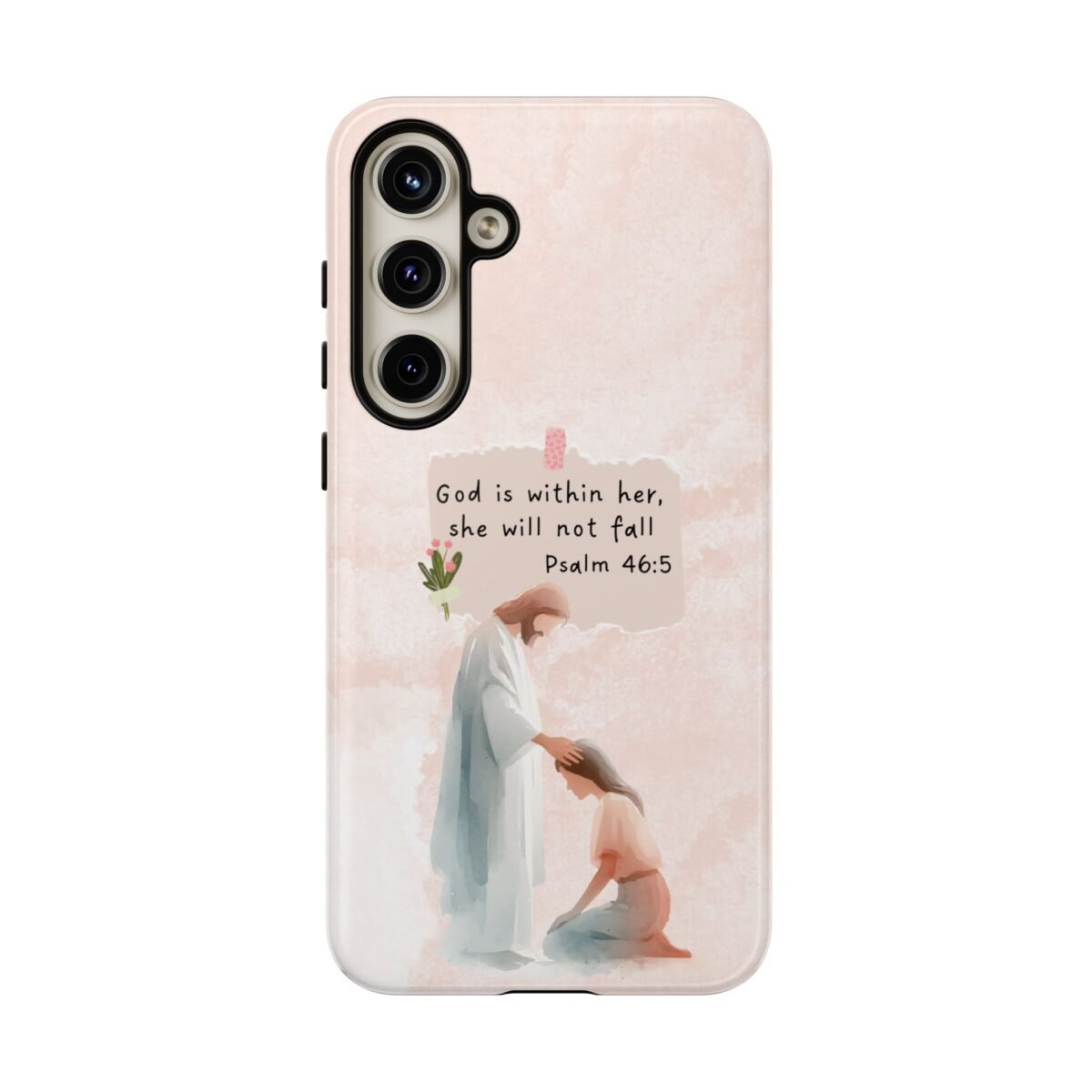 Christian Bible Verse Phone Case God is Within Her Psalm 46 5 Phone Case iPhone 16 15 14 13 12 Pro Max Samsung S24 S23 S22 S21 Plus Ultra