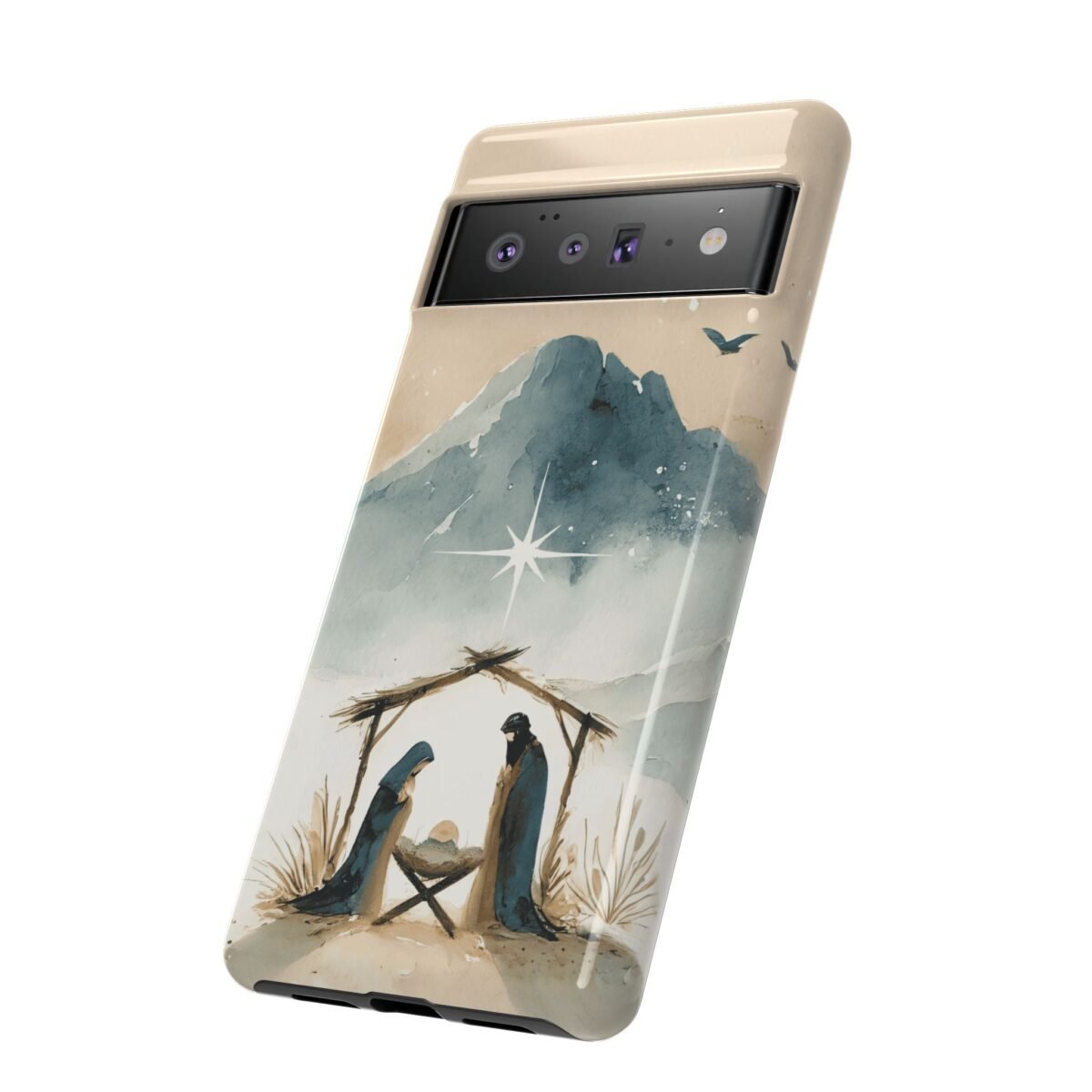 Nativity Phone Case Christian Phone Case Christmas Phone Casing iPhone Samsung Galaxy Google Pixel Phone Cover Faith Jesus Mary and Joseph