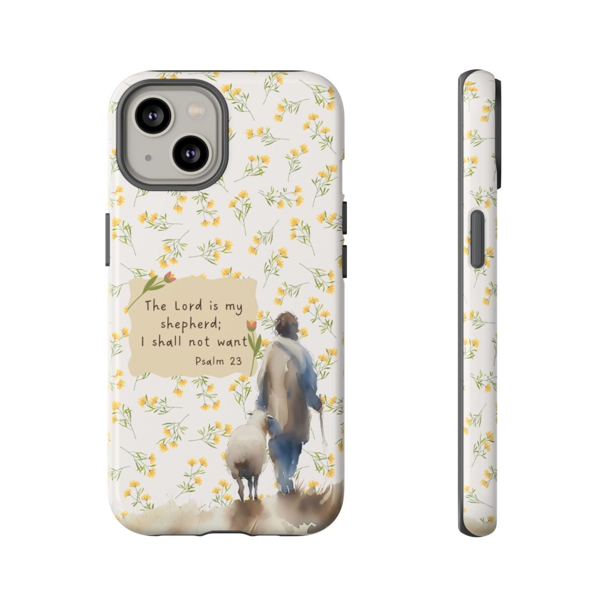 Christian Verse Phone Case The Lord is my Shepherd Psalm 23 Phone Case iPhone 16 15 14 13 12 Pro Max Samsung S24 S23 S22 S21 Plus Ultra
