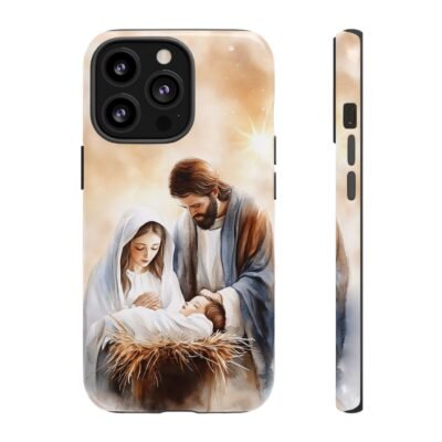 Nativity Phone Case Christian Phone Case Christmas Phone Casing iPhone Samsung Galaxy Google Pixel Phone Cover Faith Jesus Mary and Joseph