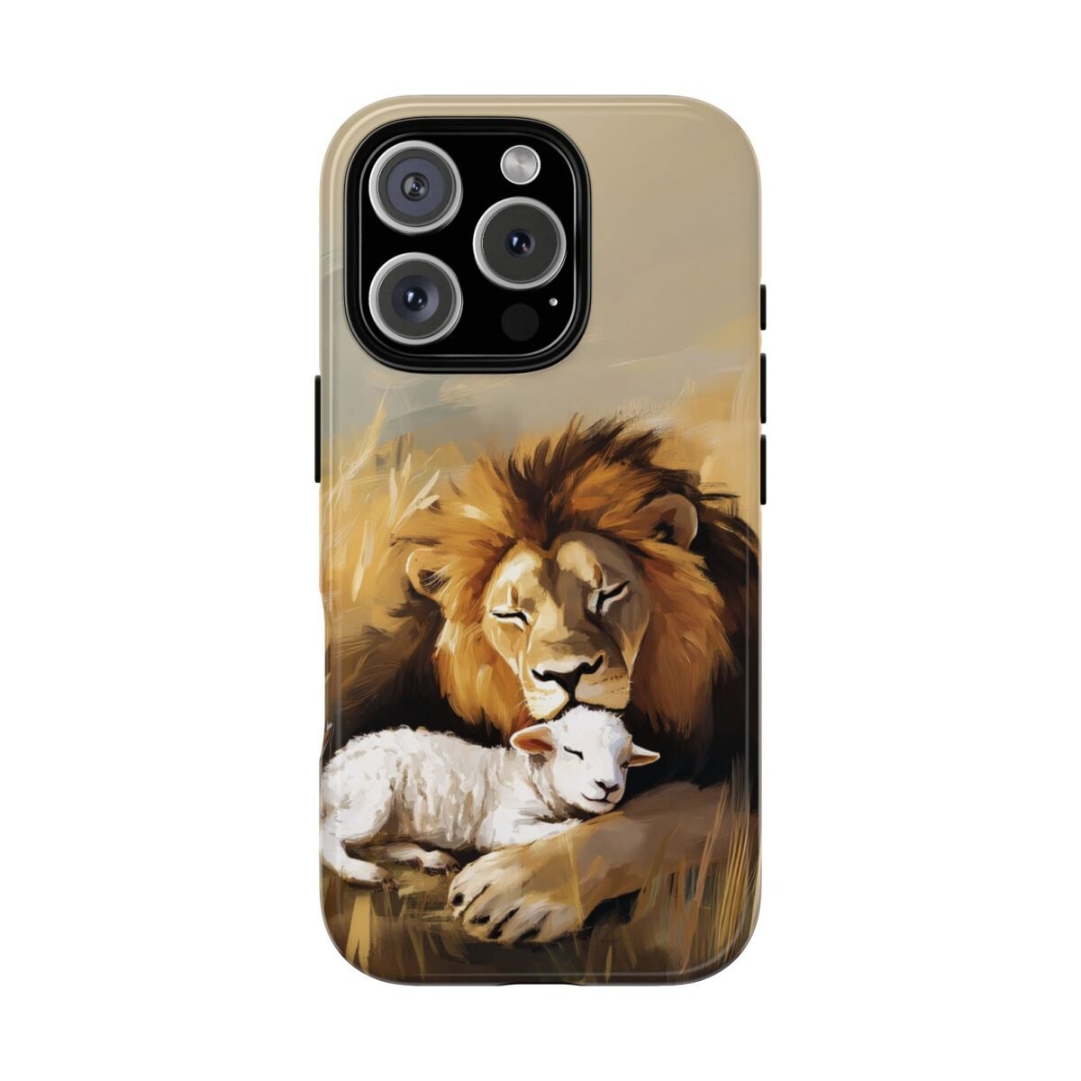 Copy of Lion and the Lamb Christian Phone Case iPhone Samsung Galaxy Google Pixel Faith in Jesus God Phone Cover Christian Inspired Gift Phone Case