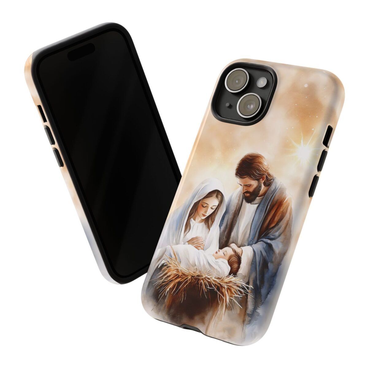 Nativity Phone Case Christian Phone Case Christmas Phone Casing iPhone Samsung Galaxy Google Pixel Phone Cover Faith Jesus Mary and Joseph
