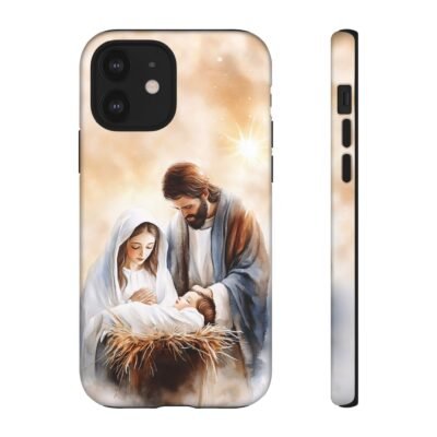 Nativity Phone Case Christian Phone Case Christmas Phone Casing iPhone Samsung Galaxy Google Pixel Phone Cover Faith Jesus Mary and Joseph