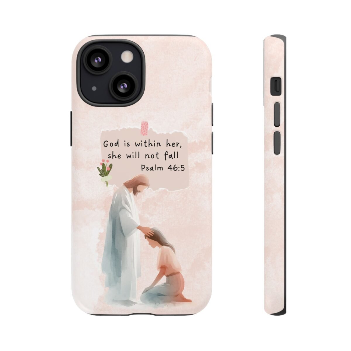 Christian Bible Verse Phone Case God is Within Her Psalm 46 5 Phone Case iPhone 16 15 14 13 12 Pro Max Samsung S24 S23 S22 S21 Plus Ultra