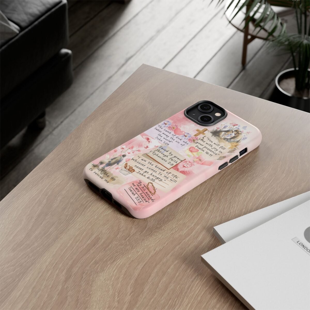 Christian Bible Verse Phone Case Christian Collage Phone Case Faith Phone Casing iPhone Samsung Galaxy Google Pixel iPhone 16 Phone Cover