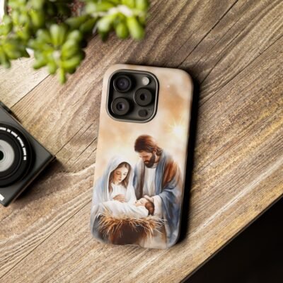 Nativity Phone Case Christian Phone Case Christmas Phone Casing iPhone Samsung Galaxy Google Pixel Phone Cover Faith Jesus Mary and Joseph