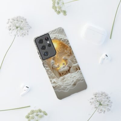 Nativity Phone Case Christian Phone Case 3D Effect Christmas Phone Casing iPhone Samsung Galaxy Google Pixel Faith Jesus Mary Joseph Case