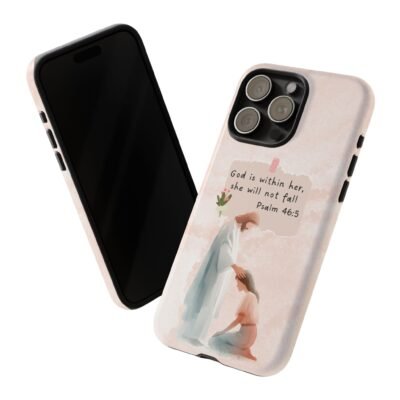Christian Bible Verse Phone Case God is Within Her Psalm 46 5 Phone Case iPhone 16 15 14 13 12 Pro Max Samsung S24 S23 S22 S21 Plus Ultra