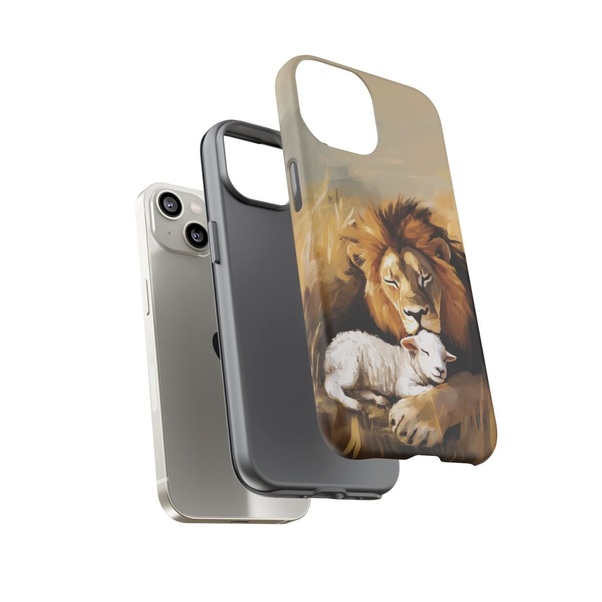 Copy of Lion and the Lamb Christian Phone Case iPhone Samsung Galaxy Google Pixel Faith in Jesus God Phone Cover Christian Inspired Gift Phone Case