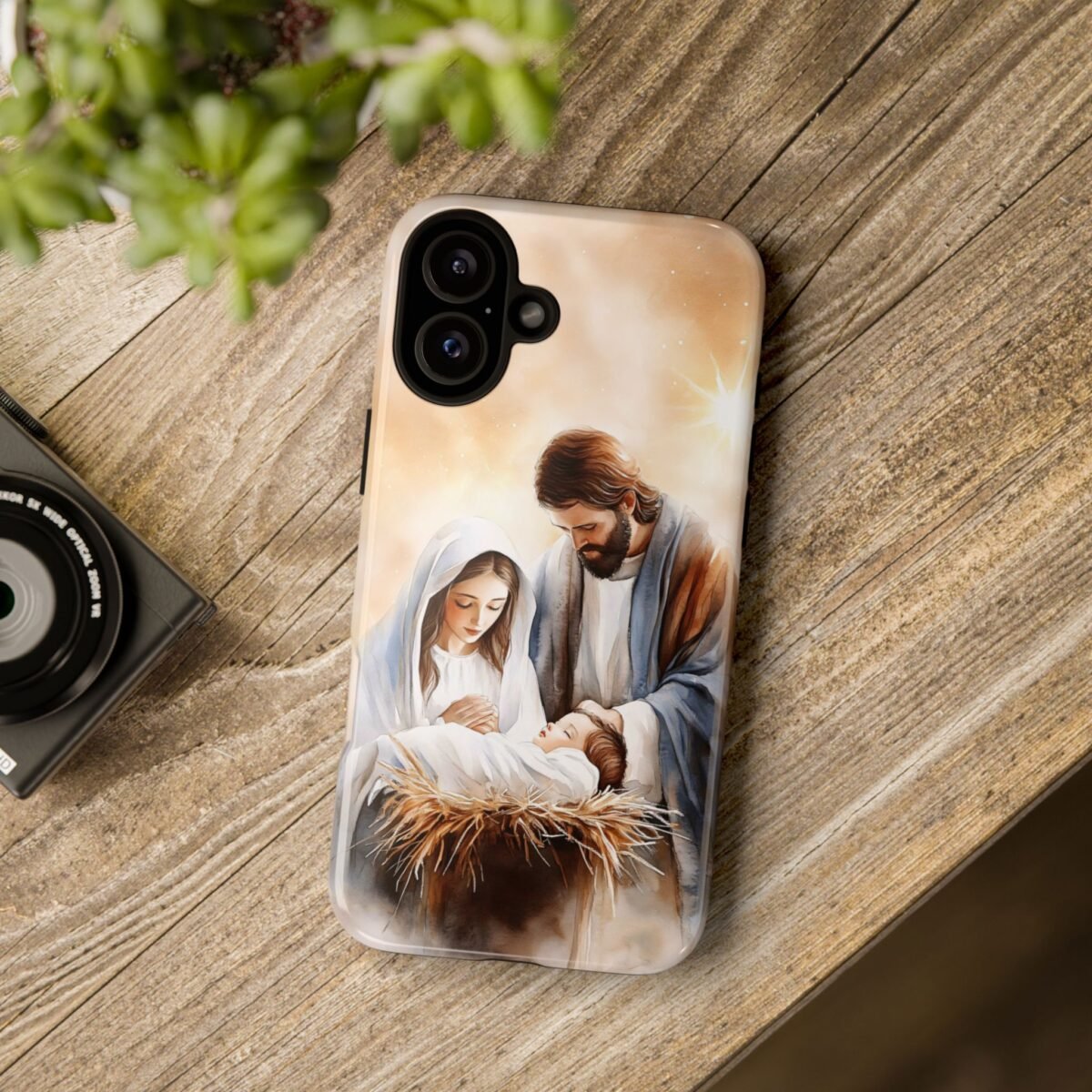 Nativity Phone Case Christian Phone Case Christmas Phone Casing iPhone Samsung Galaxy Google Pixel Phone Cover Faith Jesus Mary and Joseph