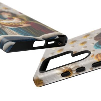 Nativity Embroidered Effect Phone Case Christmas Phone Casing iPhone Samsung Galaxy Google Pixel Phone Cover Faith Jesus Mary and Joseph
