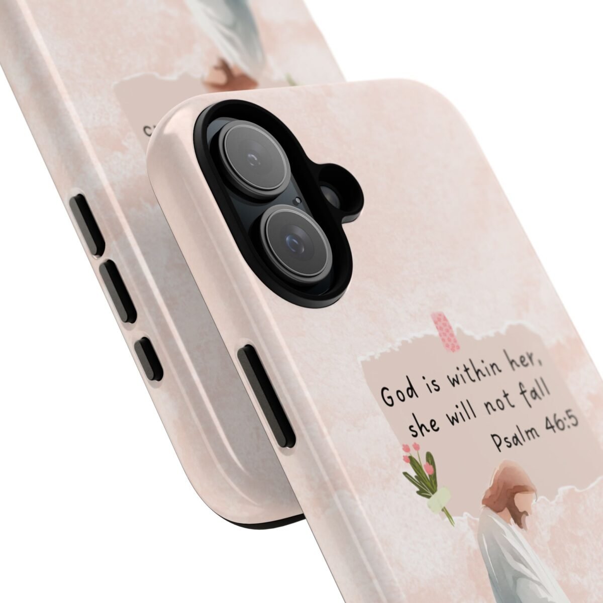 Christian Bible Verse Phone Case God is Within Her Psalm 46 5 Phone Case iPhone 16 15 14 13 12 Pro Max Samsung S24 S23 S22 S21 Plus Ultra