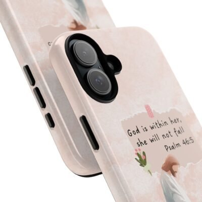 Christian Bible Verse Phone Case God is Within Her Psalm 46 5 Phone Case iPhone 16 15 14 13 12 Pro Max Samsung S24 S23 S22 S21 Plus Ultra