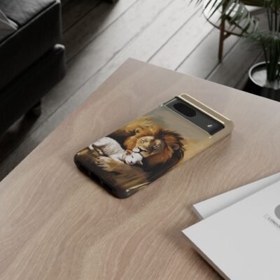 Copy of Lion and the Lamb Christian Phone Case iPhone Samsung Galaxy Google Pixel Faith in Jesus God Phone Cover Christian Inspired Gift Phone Case
