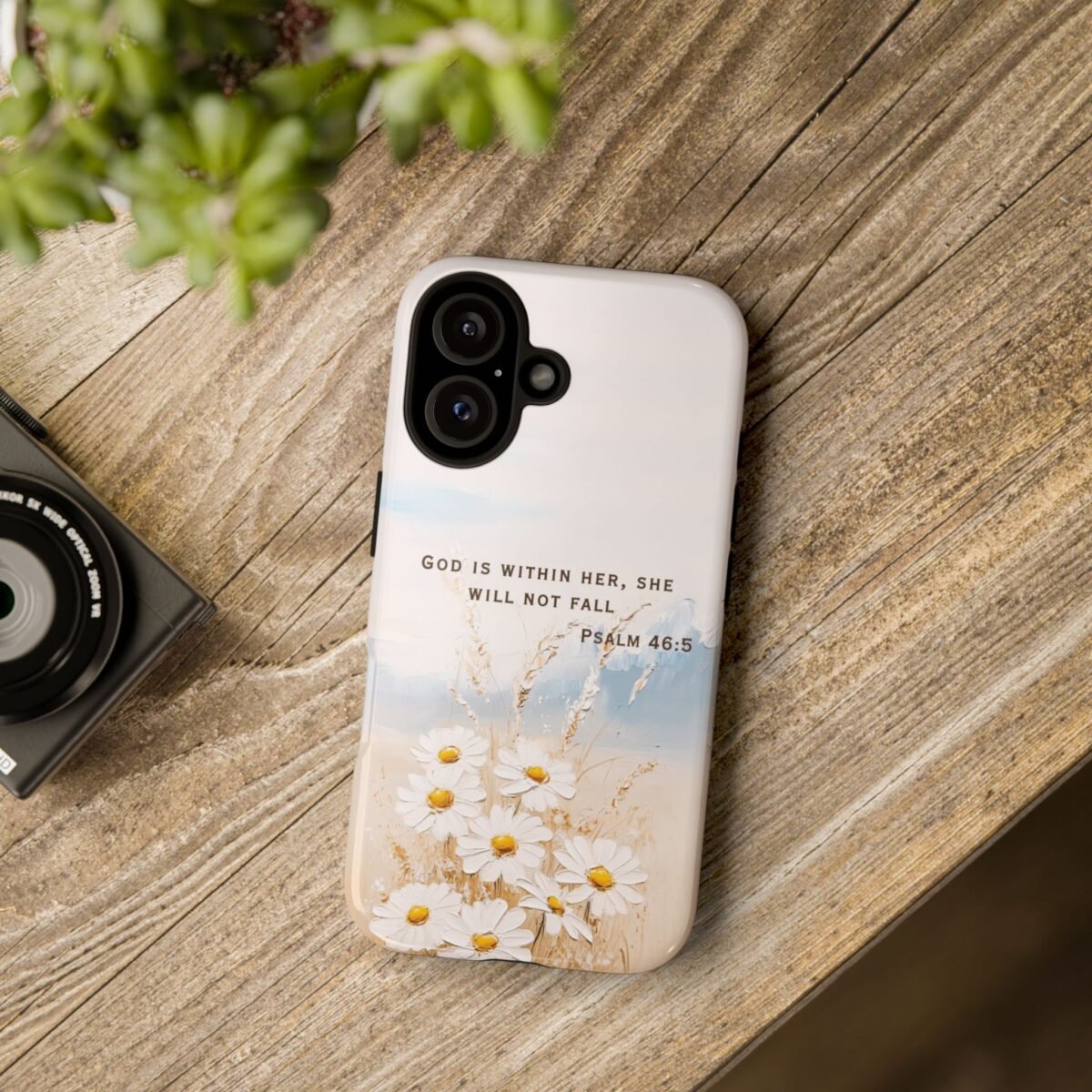 Christian Bible Verse Phone Case Psalm 46 5 Psalm 23 Phone Case Faith Phone Casing iPhone Samsung Galaxy Google Pixel Phone Case iPhone 16