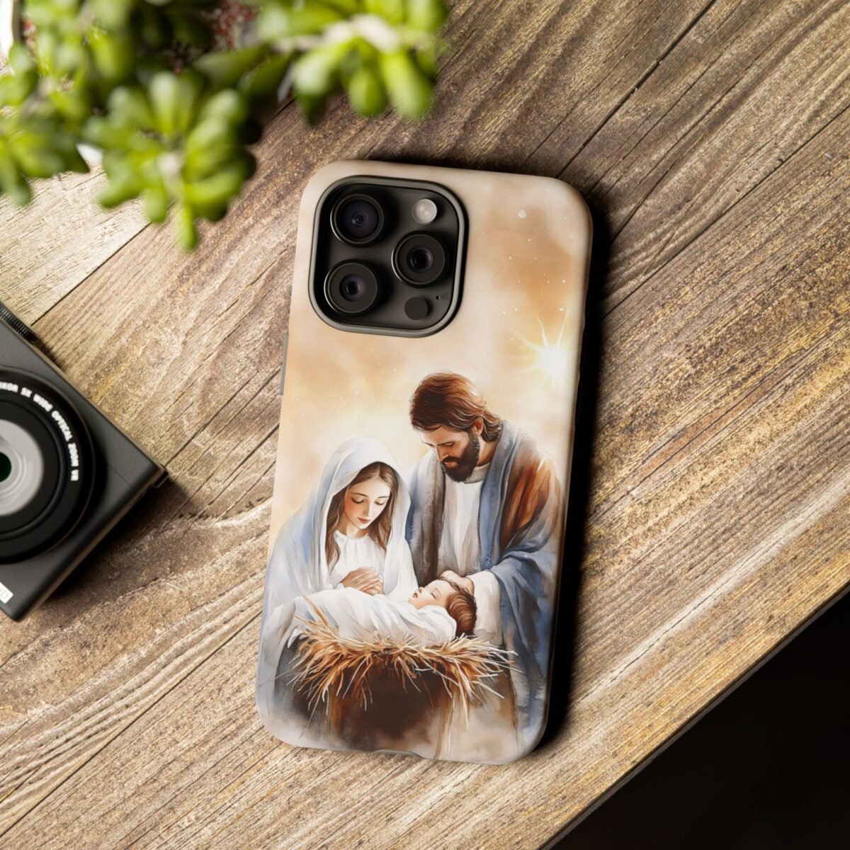 Nativity Phone Case Christian Phone Case Christmas Phone Casing iPhone Samsung Galaxy Google Pixel Phone Cover Faith Jesus Mary and Joseph