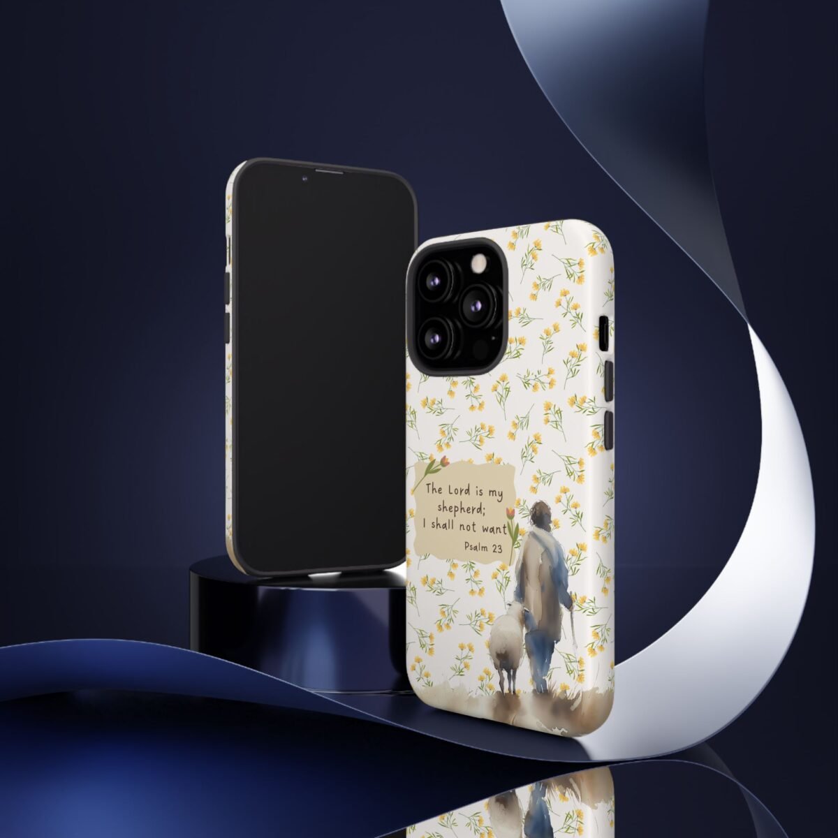 Christian Verse Phone Case The Lord is my Shepherd Psalm 23 Phone Case iPhone 16 15 14 13 12 Pro Max Samsung S24 S23 S22 S21 Plus Ultra