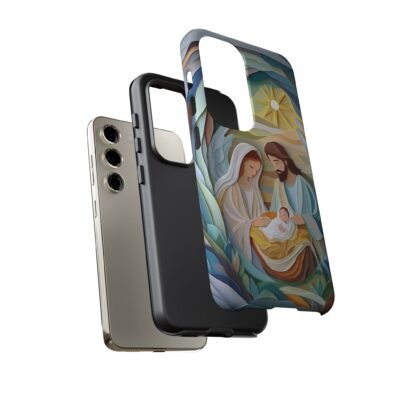 Nativity Phone Case Christian Phone Case Paper Cut 3D Effect Christmas Phone Casing iPhone Samsung Galaxy Google Pixel Faith Phone Cover