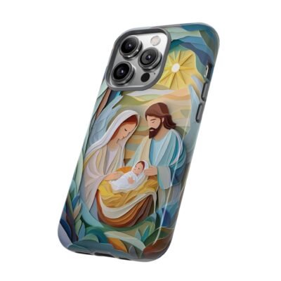 Nativity Phone Case Christian Phone Case Paper Cut 3D Effect Christmas Phone Casing iPhone Samsung Galaxy Google Pixel Faith Phone Cover