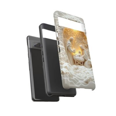Nativity Phone Case Christian Phone Case 3D Effect Christmas Phone Casing iPhone Samsung Galaxy Google Pixel Faith Jesus Mary Joseph Case