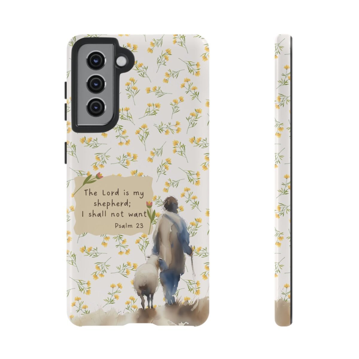 Christian Verse Phone Case The Lord is my Shepherd Psalm 23 Phone Case iPhone 16 15 14 13 12 Pro Max Samsung S24 S23 S22 S21 Plus Ultra
