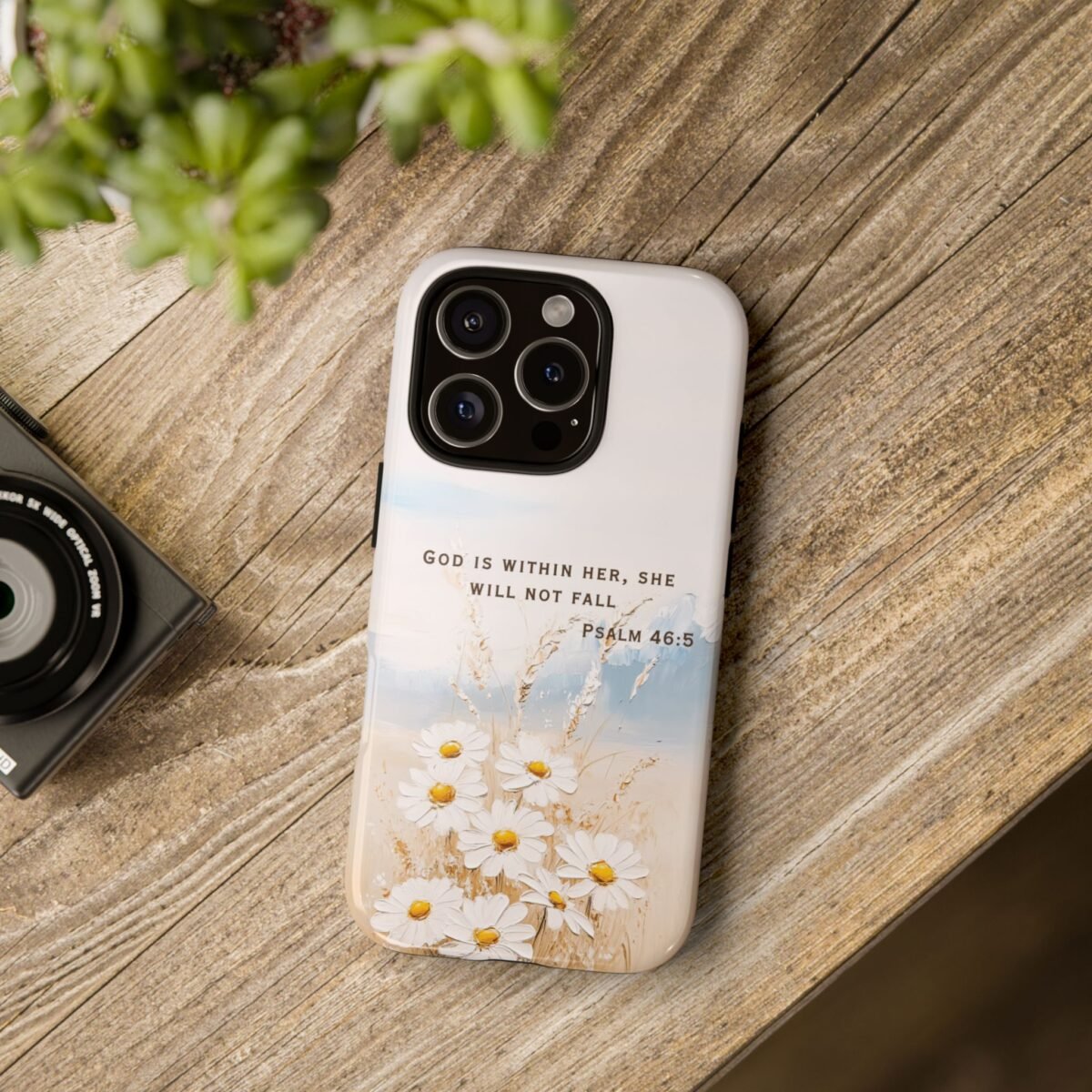 Christian Bible Verse Phone Case Psalm 46 5 Psalm 23 Phone Case Faith Phone Casing iPhone Samsung Galaxy Google Pixel Phone Case iPhone 16