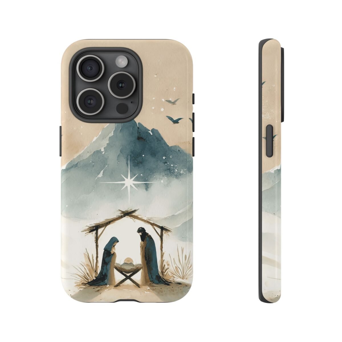 Nativity Phone Case Christian Phone Case Christmas Phone Casing iPhone Samsung Galaxy Google Pixel Phone Cover Faith Jesus Mary and Joseph