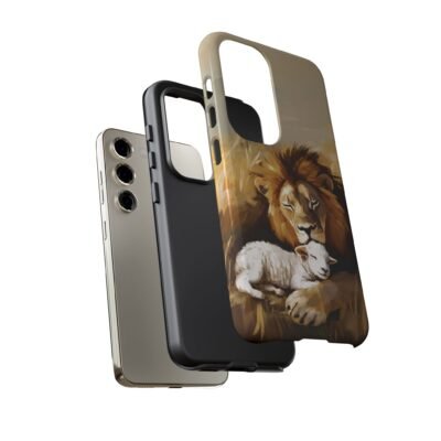 Copy of Lion and the Lamb Christian Phone Case iPhone Samsung Galaxy Google Pixel Faith in Jesus God Phone Cover Christian Inspired Gift Phone Case