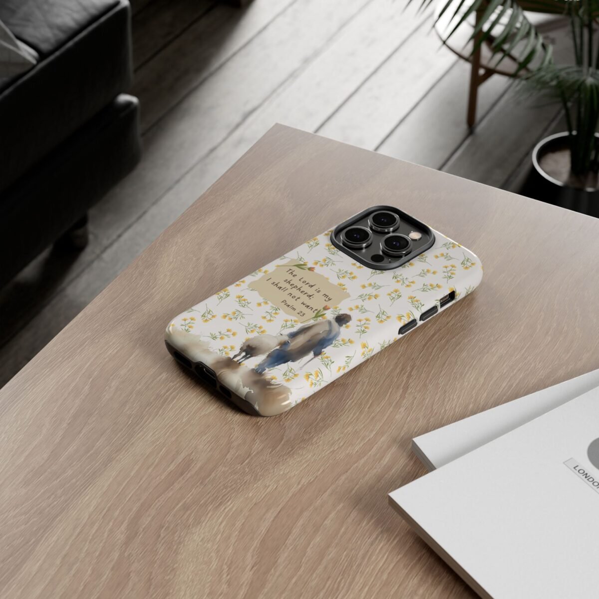 Christian Verse Phone Case The Lord is my Shepherd Psalm 23 Phone Case iPhone 16 15 14 13 12 Pro Max Samsung S24 S23 S22 S21 Plus Ultra