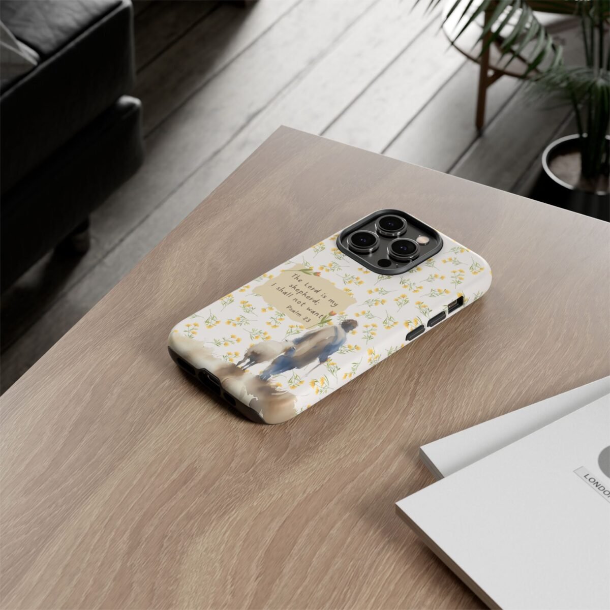 Christian Verse Phone Case The Lord is my Shepherd Psalm 23 Phone Case iPhone 16 15 14 13 12 Pro Max Samsung S24 S23 S22 S21 Plus Ultra